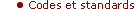 Codes et standards